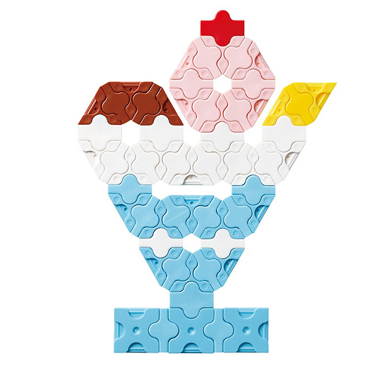 LaQ �X�C�[�g�R���N�V���� �~�j �X�J�C�u���[�F�p�t�F�i62pcs�j